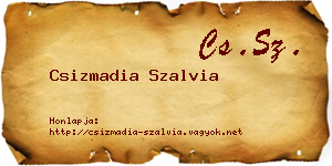 Csizmadia Szalvia névjegykártya